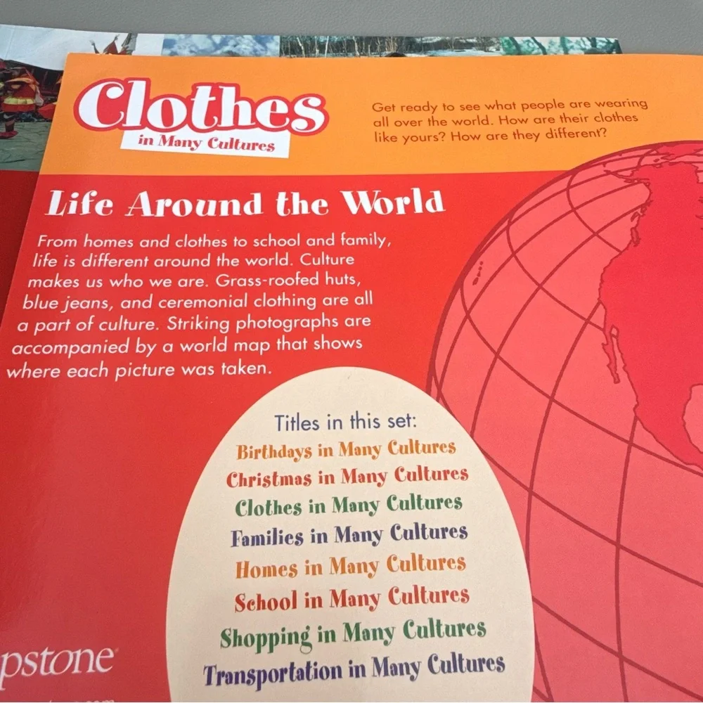 Celebrate Connections Among Cultures + Clothes in Many Cultures Kids Books